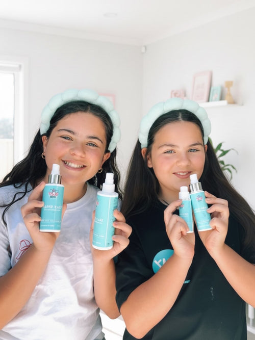 Teen using Spot Slayer acne treatment for clearer skin as part of a teen skincare routine